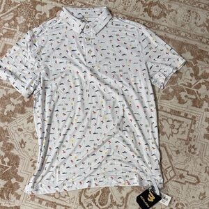 NWT men's medium Burlebo polo